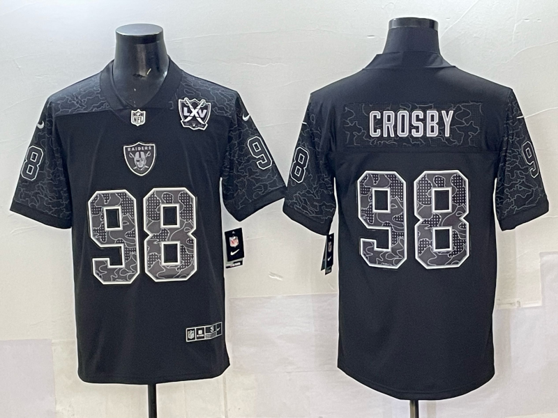 Men Oakland Raiders #98 Crosby black Nike 2025 Limited NFL Jersey 065